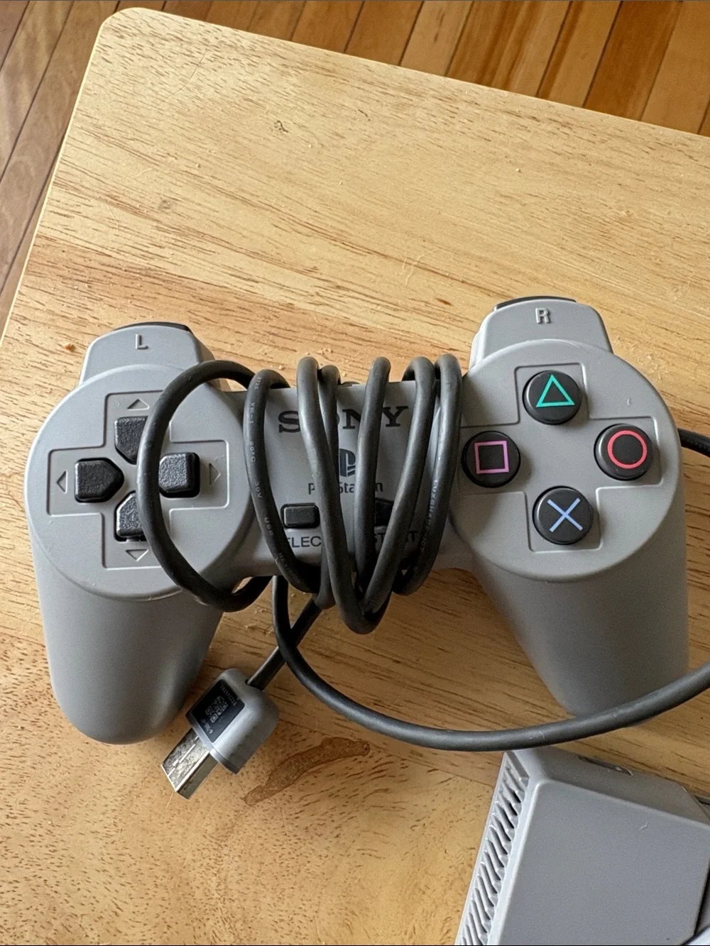 Sony PlayStation Classic Console with Gray Wired Controllers 20-preloaded games